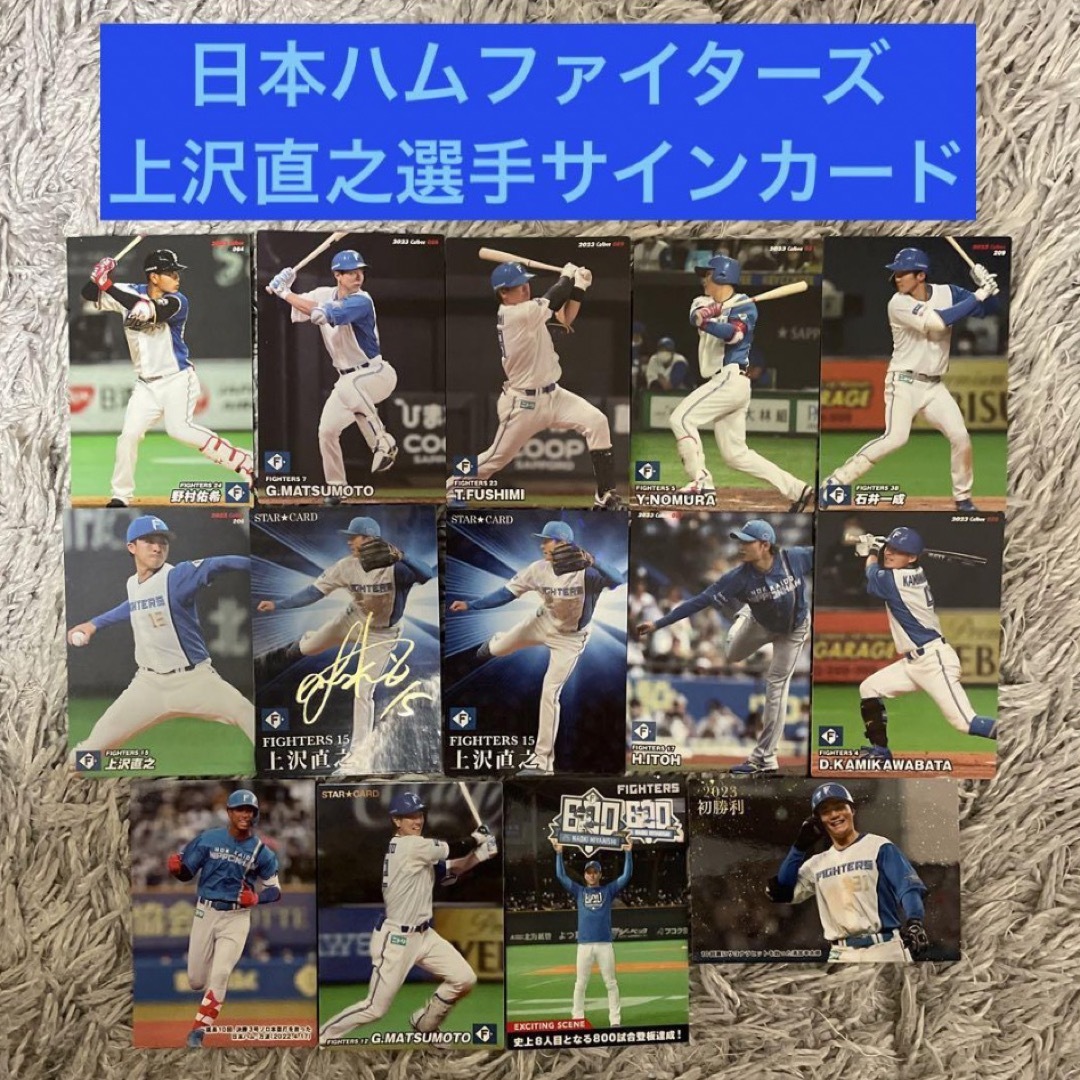 北海道日本ハムファイターズ(ホッカイドウニホンハムファイターズ)のプロ野球チップスカード　北海道日本ハムファイターズ　14枚セット エンタメ/ホビーのタレントグッズ(スポーツ選手)の商品写真