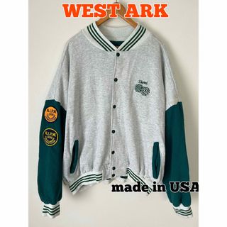 WESTARK スタジャン　スナップボタンスウェット　90's古着　USA製(スタジャン)