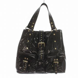 マルベリー(Mulberry)のマルベリー Mulberry トートバッグ ハンドバッグ エナメル ベルト 黒(トートバッグ)