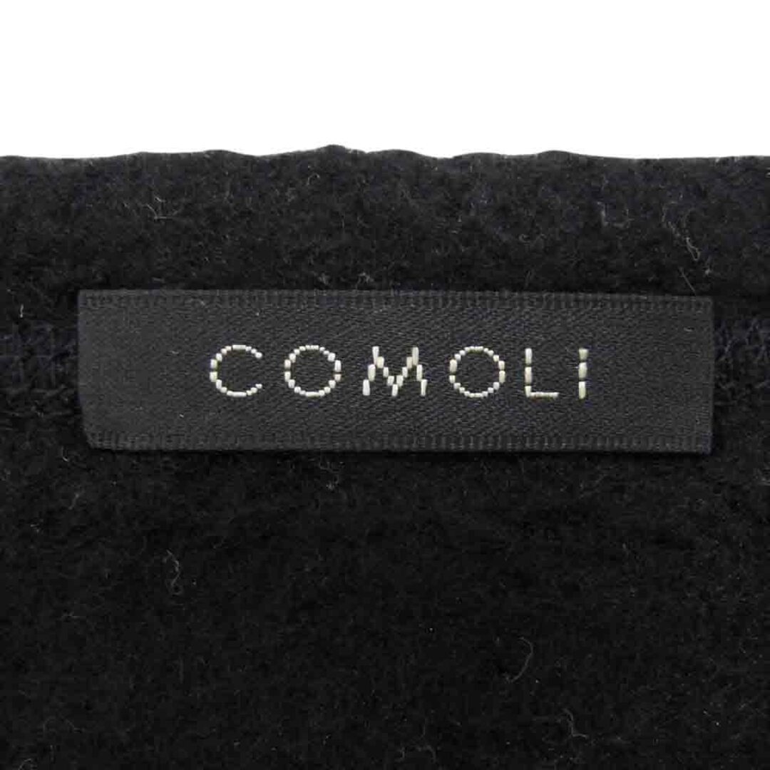 COMOLI(コモリ)のCOMOLI コモリ 22AW W03-05013 シルクフリース 長袖クルー ニット ブラック系 2【中古】 メンズのトップス(ニット/セーター)の商品写真