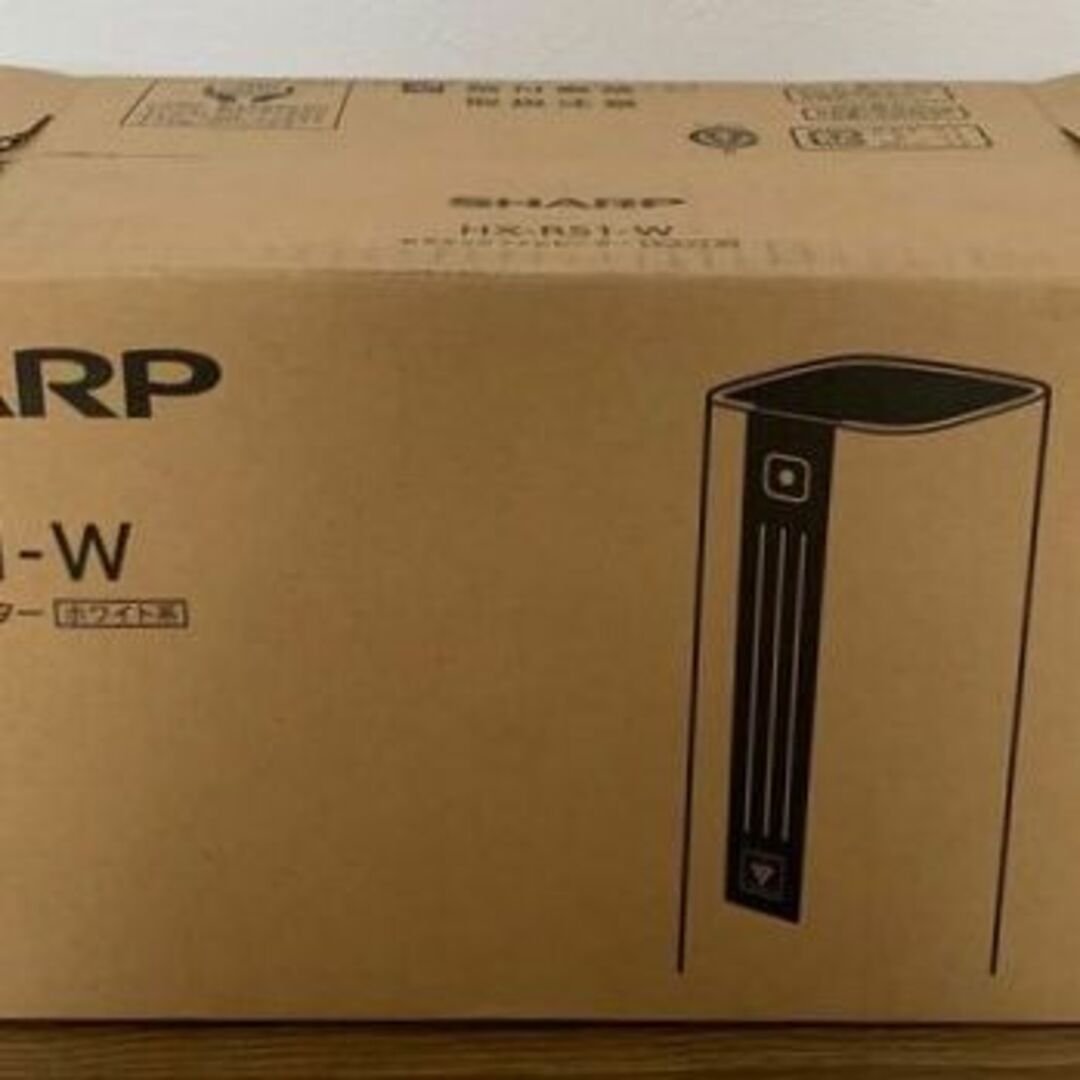 SHARP - ○HX-RS1-W セラミックファンヒーター シャープ 白 ホワイトの