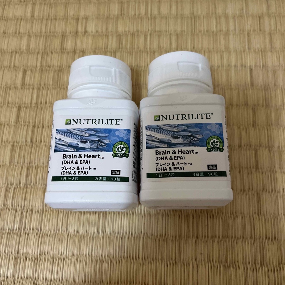 【２個セット】アムウェイ　Brain&Heart DHA EPA 90粒