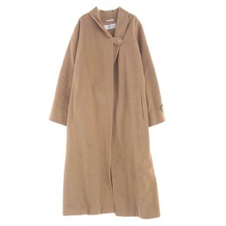 マックスマーラ(Max Mara)のMAX MARA マックスマーラ コート 73136 白タグ イタリア製 ピュアキャメル ショールカラー ロング コート ベージュ系 M【中古】(その他)