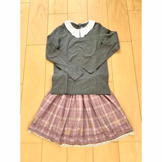 アクシーズファムキッズ(axes femme kids)のaxes femme kids⭐︎三層レーススカート⭐︎130cm⭐︎(スカート)