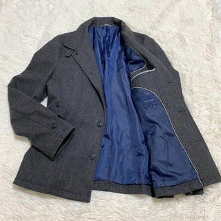 ショートコート ジャケット タカキュー ヘリンボーン LL ウール レーヨン