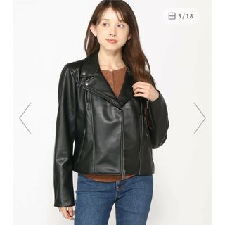 美品　GAP ライダースジャケット　ブラックSサイズ