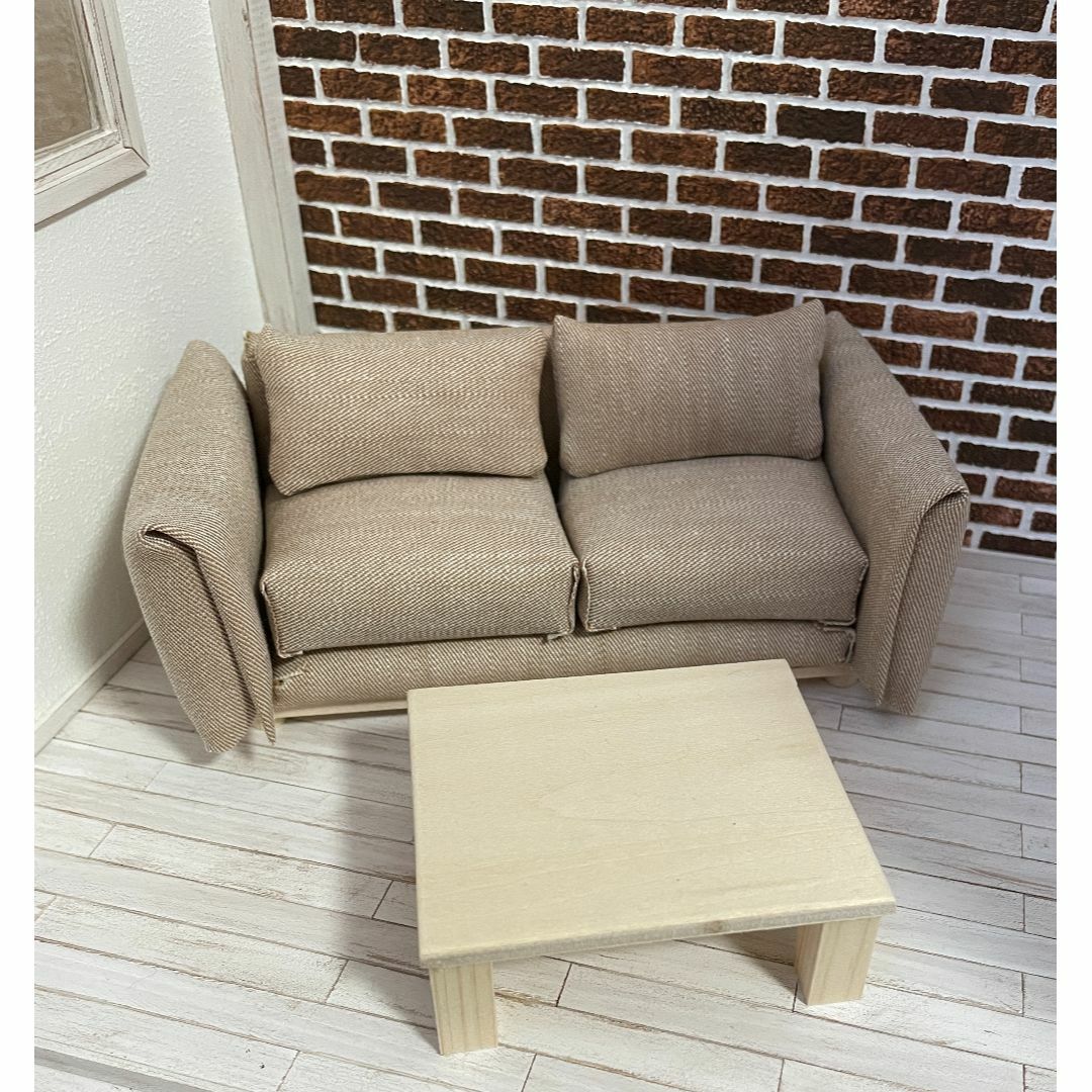 【セット販売】ソファー、テーブル　　ドールハウス用ミニチュア家具 | フリマアプリ ラクマ