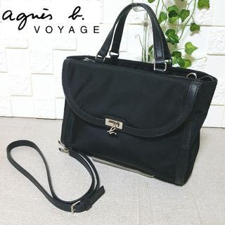 アニエスベー(agnes b.)の【極美品】アニエスベー ボヤージュ 2way トートバッグ ショルダーバッグ(トートバッグ)