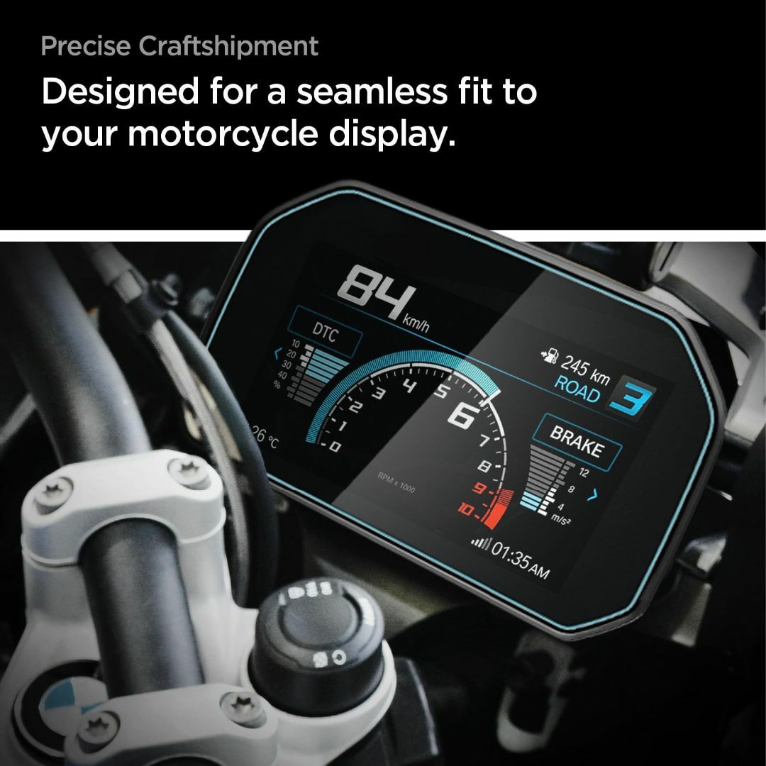 Spigen ガラスフィルム BMW Motorrad 6.5" TFTディスプ 5