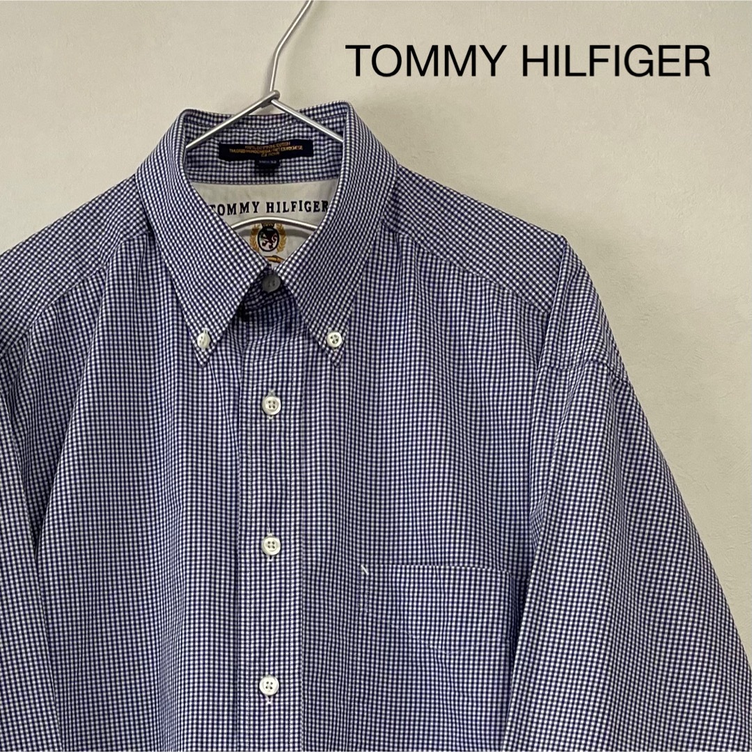 TOMMY HILFIGER - 古着 90s TOMMY HILFIGER 長袖BDシャツ ギンガム