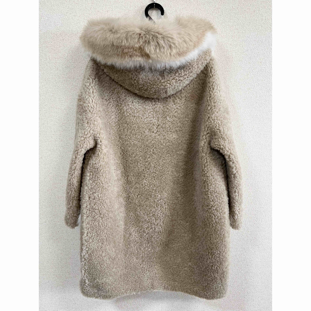 【bellebella】ウールコート ファーコート ボアコート