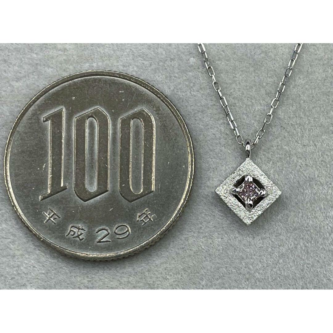 JQ351☆高級 ピンクダイヤモンド0.066ct pt ネックレス 鑑定書付の通販 ...