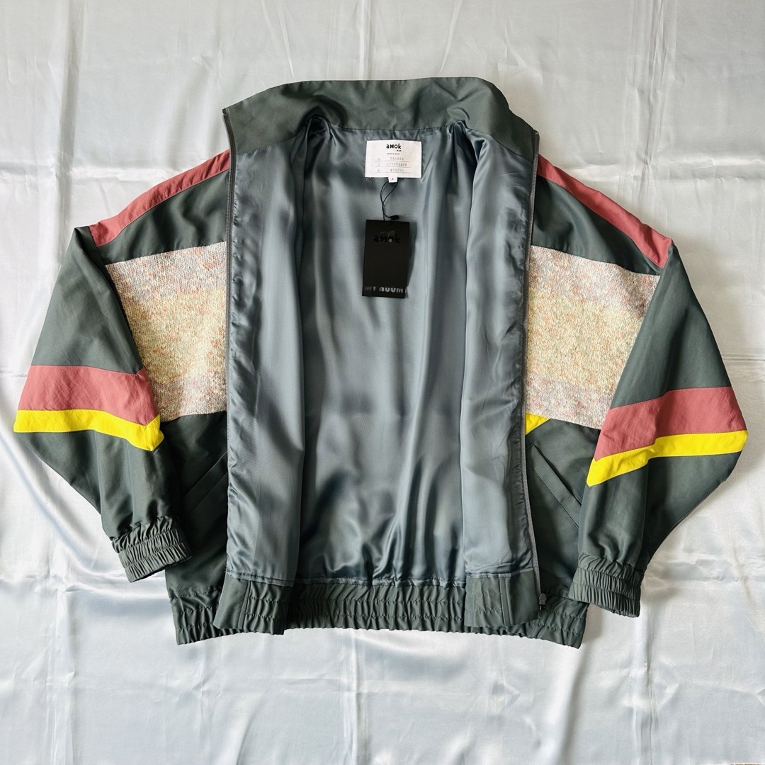 amok(アモク)のamok NYLON KNIT TRACK JACKET メンズのジャケット/アウター(ナイロンジャケット)の商品写真