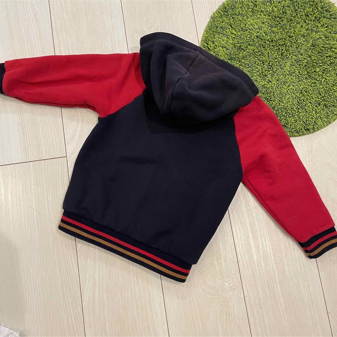 PETIT BATEAU(プチバトー)のプチバトー 4ans 102cm フード パーカー キッズ/ベビー/マタニティのキッズ服男の子用(90cm~)(カーディガン)の商品写真