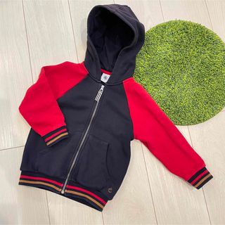 プチバトー(PETIT BATEAU)のプチバトー 4ans 102cm フード パーカー(カーディガン)