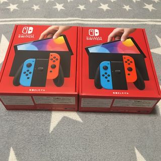 ニンテンドースイッチ(Nintendo Switch)のswitch 有機el ネオンカラー　2台セット(家庭用ゲーム機本体)