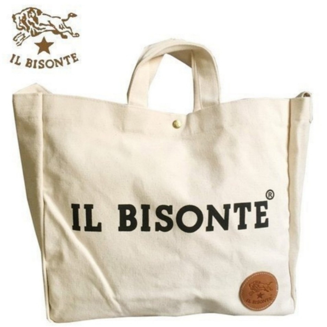 IL BISONTE - ⭐新品⭐イルビゾンテ トートバッグ キャンバス素材の