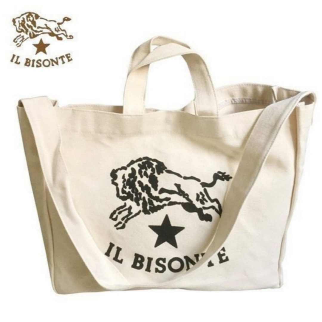 IL BISONTE - ⭐新品⭐イルビゾンテ トートバッグ キャンバス素材の