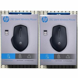 ヒューレットパッカード(HP)の 新品 HP 280 静音 ワイヤレスマウス 2個(PC周辺機器)