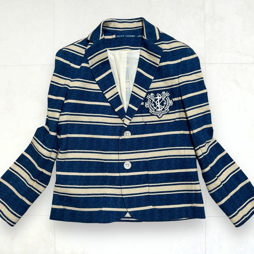 Ralph Lauren - 美品*ラルフローレン テーラードジャケット 刺繍ロゴ