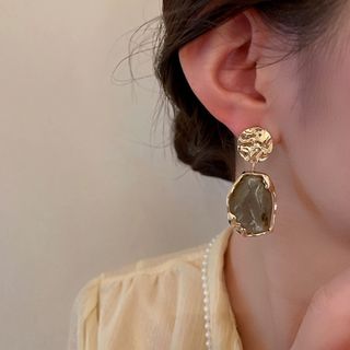 【新品】ピアス アクセサリー ヴィンテージ風 グレー(ピアス)