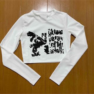 ウィゴー(WEGO)のクロップドトップス ショート丈 Y2K(Tシャツ(長袖/七分))