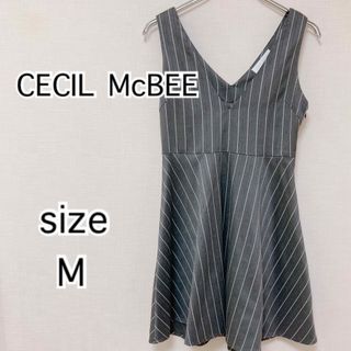 セシルマクビー(CECIL McBEE)の[CECIL McBEE]セシルマクビー　ノースリーブ　ワンピース　Mサイズ(ひざ丈ワンピース)