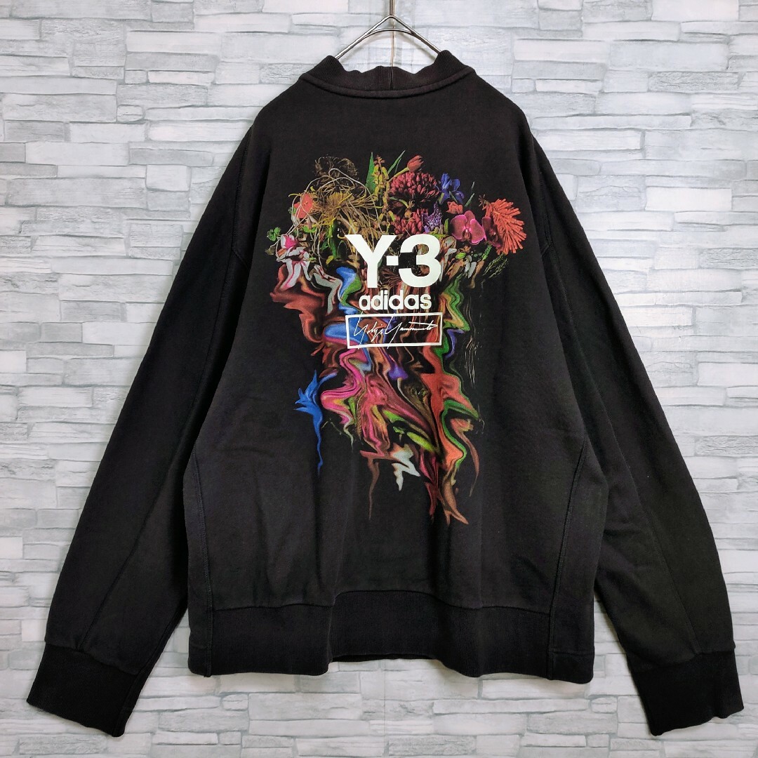 ☆希少☆Y-3 YOHJIYAMAMOTO バックプリント　スウェット　ブラック