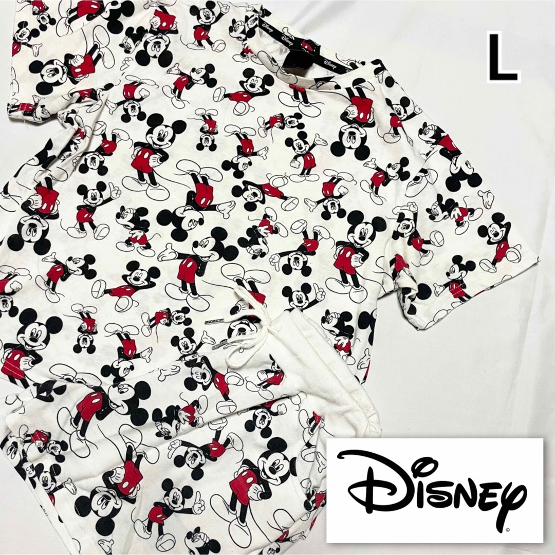 Disney - Disney ディズニー ミッキーマウス総柄 半袖＆ショートパンツ