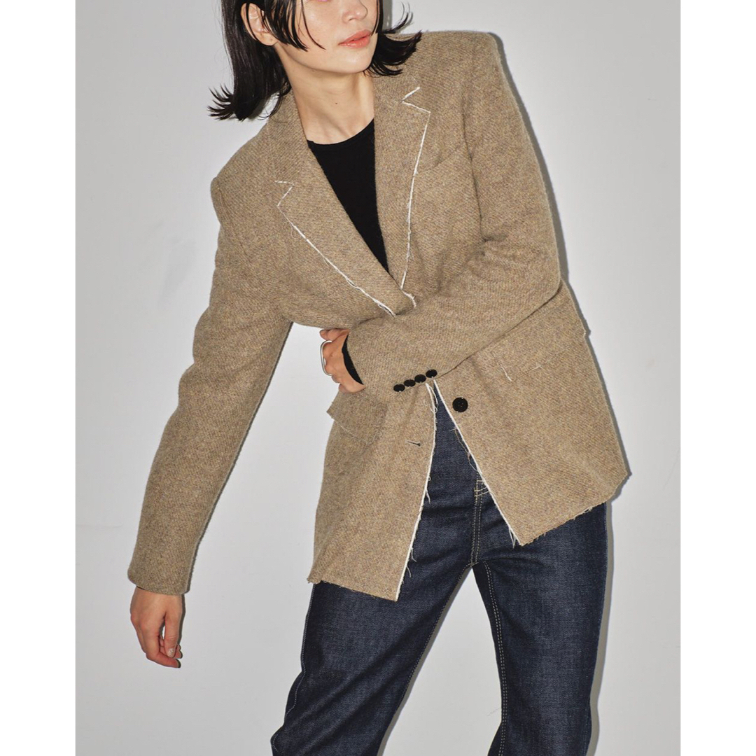 Cutoff Wool Jacket