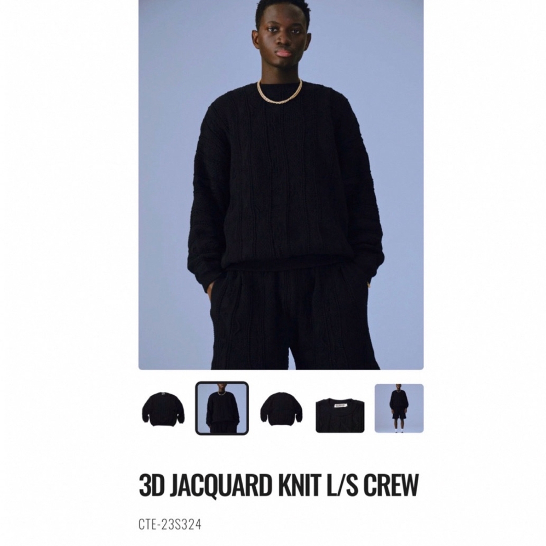 COOTIE 3D JACQUARD KNIT rottweiler kj トップス COOTIE 3D JACQUARD KNIT rottweiler kj トップス
