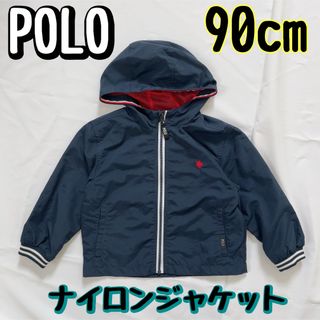 ポロラルフローレン(POLO RALPH LAUREN)のPOLO ポロ ナイロンジャケット ネイビー キッズアウター 90(ジャケット/上着)