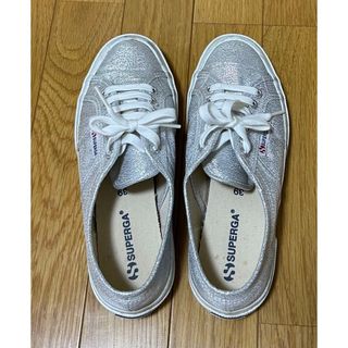 スペルガ(SUPERGA)のSUPERGA スペルガスニーカー ラメシルバー 39(25cm）(スニーカー)