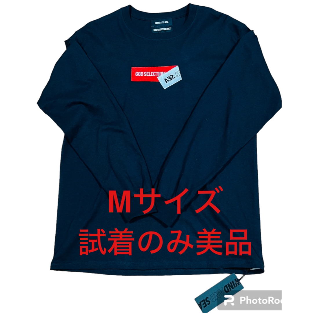 (新品タグ付) wind and sea ブラックロゴTシャツ　Mサイズ