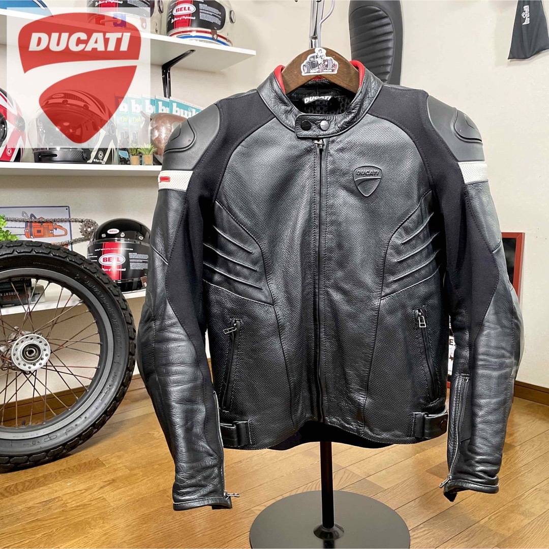 ☆DUCATI by DAINESE レザージャケット ブラック/48（M相当）