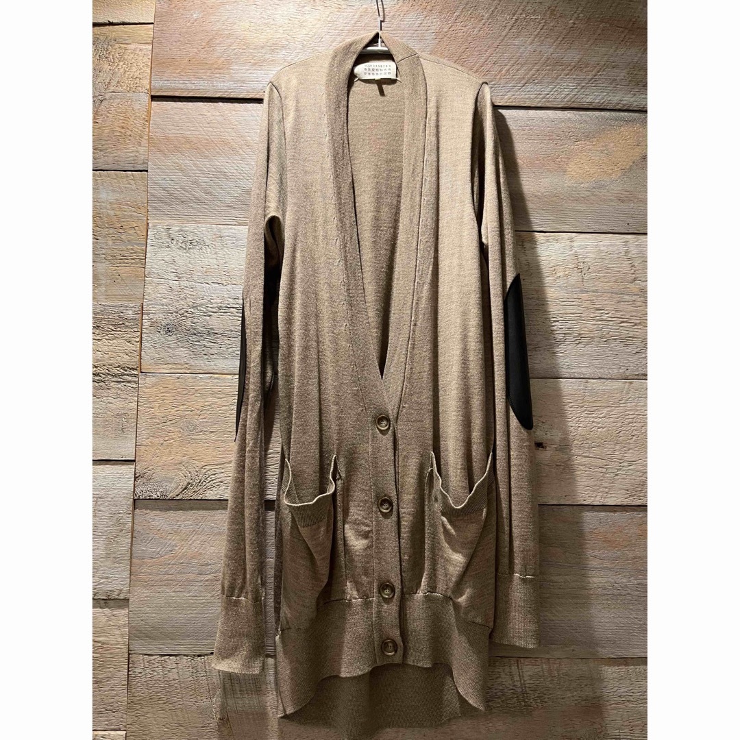 maison martin margielaエルボーパッチ ロングカーディガン maison martin margielaエルボーパッチ ロングカーディガン