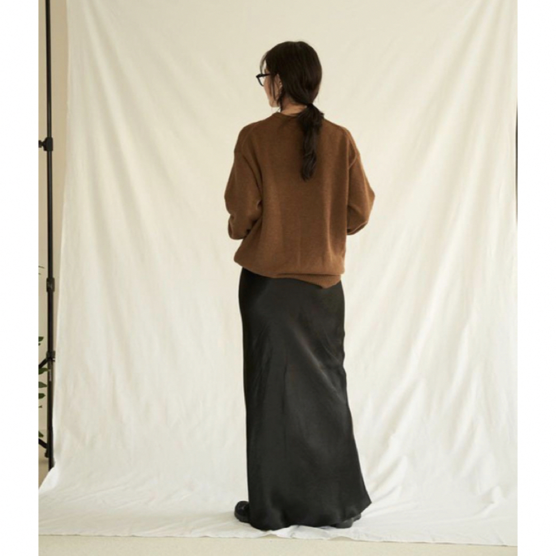 ENOF ace long straight skirt ブラック