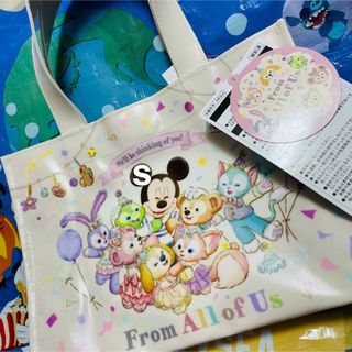 ディズニー 40周年ダッフィーフロムオールオブアス トートバッ