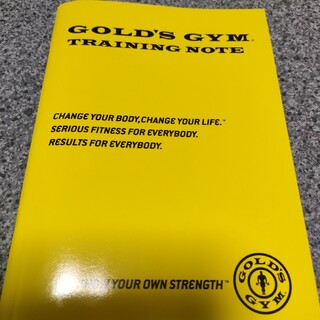 ゴールドジム(GOLD'S GYM)のゴールドジム GOLD'S GYM  トレーニングノート G9500(トレーニング用品)