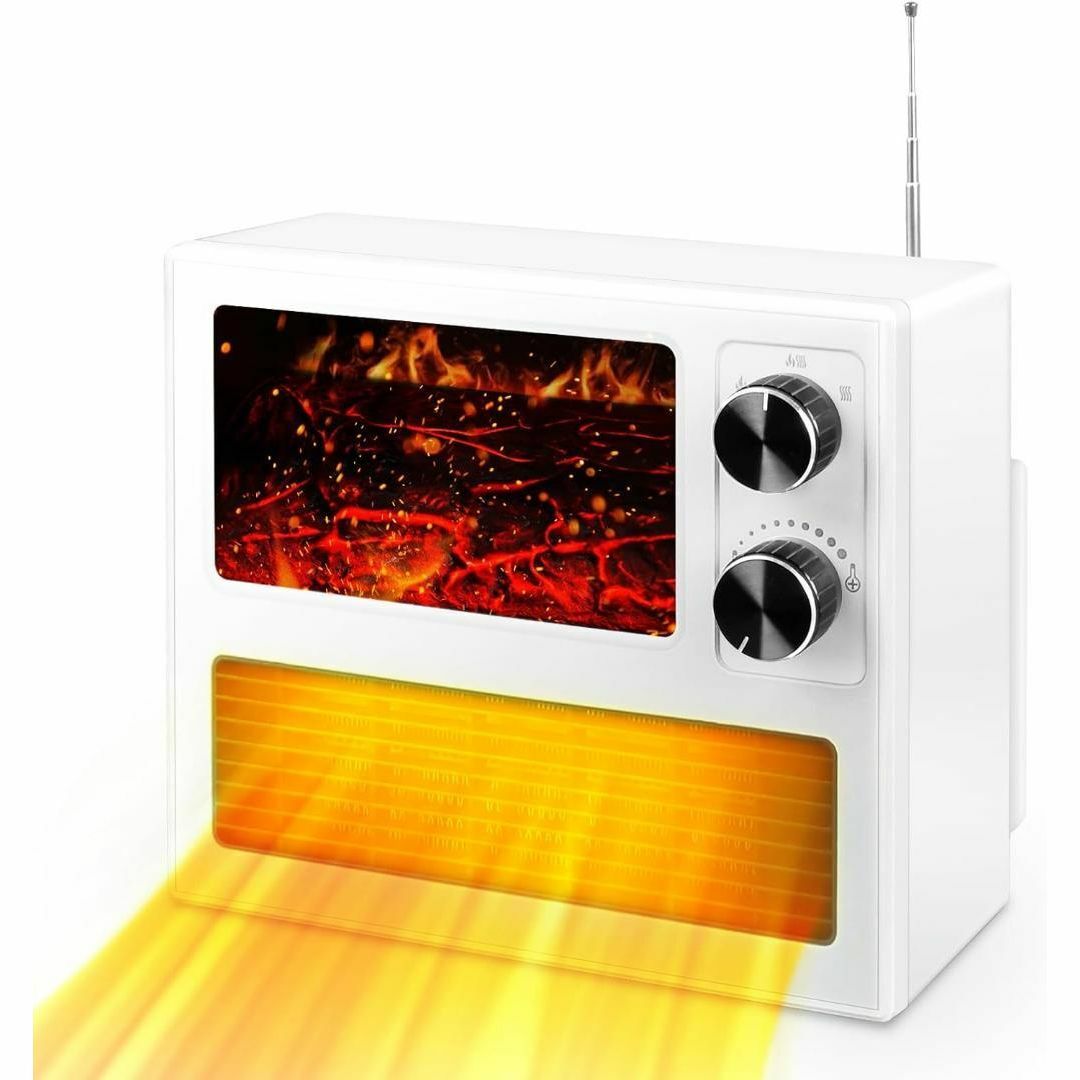 ❤️冬の必需品❤️暖炉型 セラミックヒーター 2秒速暖 ファン