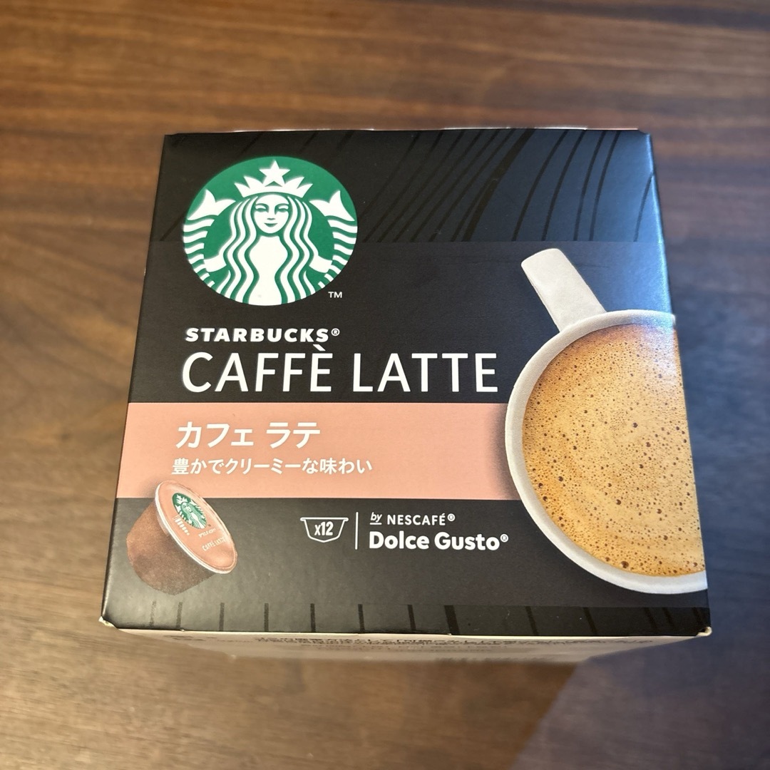 Starbucks(スターバックス)のネスレ日本 スタバ カフェラテ ネスカフェ ドルチェ 専用カプセル 12P 食品/飲料/酒の飲料(コーヒー)の商品写真