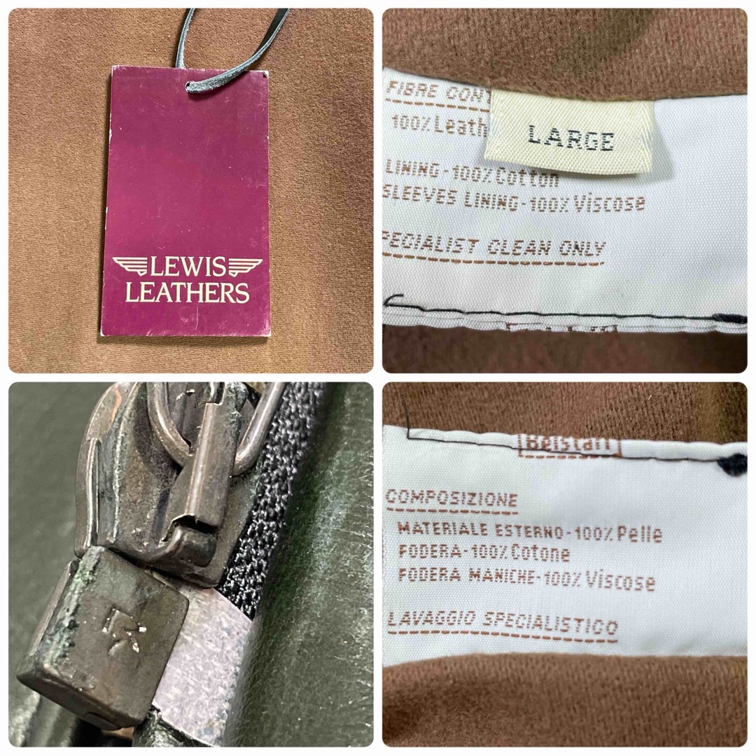 Lewis Leathers(ルイスレザー)のデッドストック☆ヴィンテージ ルイスレザー  レザーコート グリーン/L メンズのジャケット/アウター(レザージャケット)の商品写真