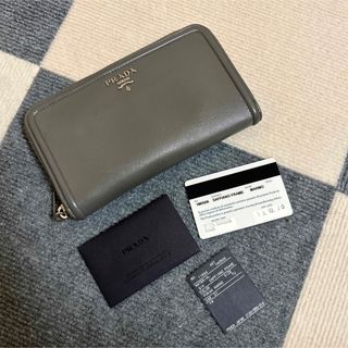 プラダ(PRADA)のPRADA♡正規グレー長財布♡(長財布)