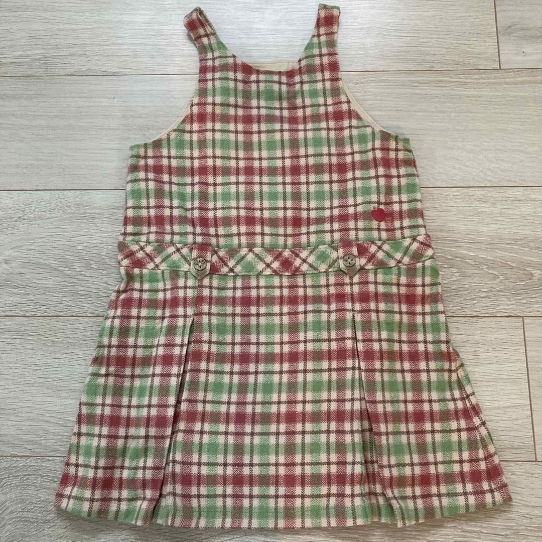 ブランシェス　ジャンパースカート110 キッズ/ベビー/マタニティのキッズ服女の子用(90cm~)(スカート)の商品写真