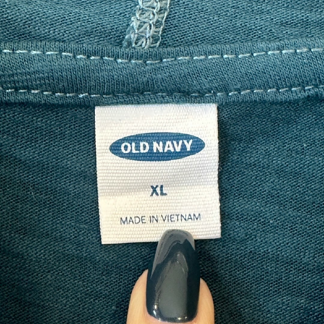Old Navy(オールドネイビー)のオールドネイビー　OLD NAVY　パーカー　無地　グリーン　/Y2374 レディースのトップス(パーカー)の商品写真