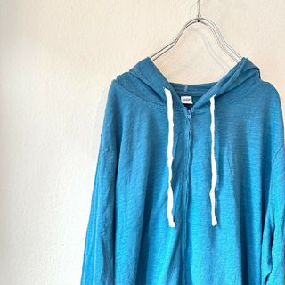 オールドネイビー(Old Navy)のオールドネイビー　OLD NAVY　パーカー　無地　グリーン　/Y2374(パーカー)