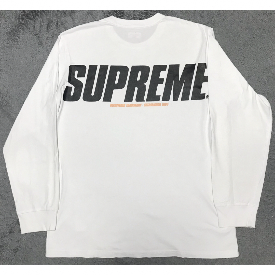 supreme バックプリントロングtシャツ