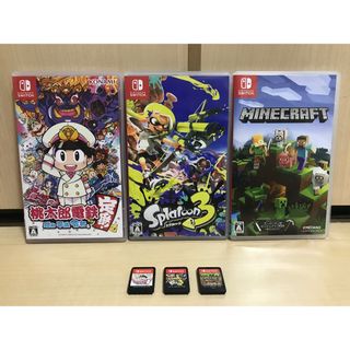 ニンテンドースイッチ(Nintendo Switch)の✨スプラ3＋桃鉄＋マイクラセット✨即日発送可(家庭用ゲームソフト)