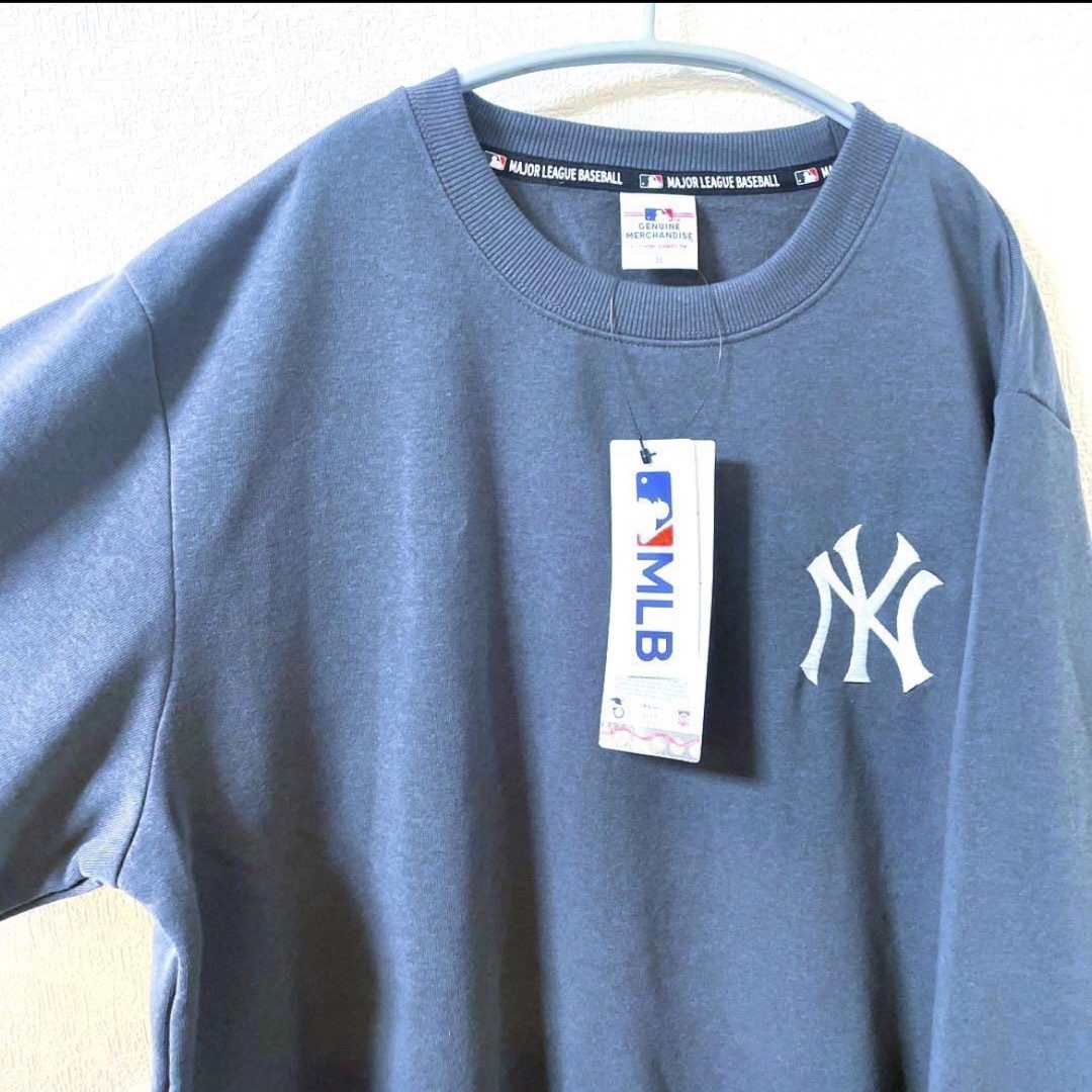 【新品】MLB ドジャース　 トレーナー　スウェット　裏起毛　刺繍ロゴ　3L