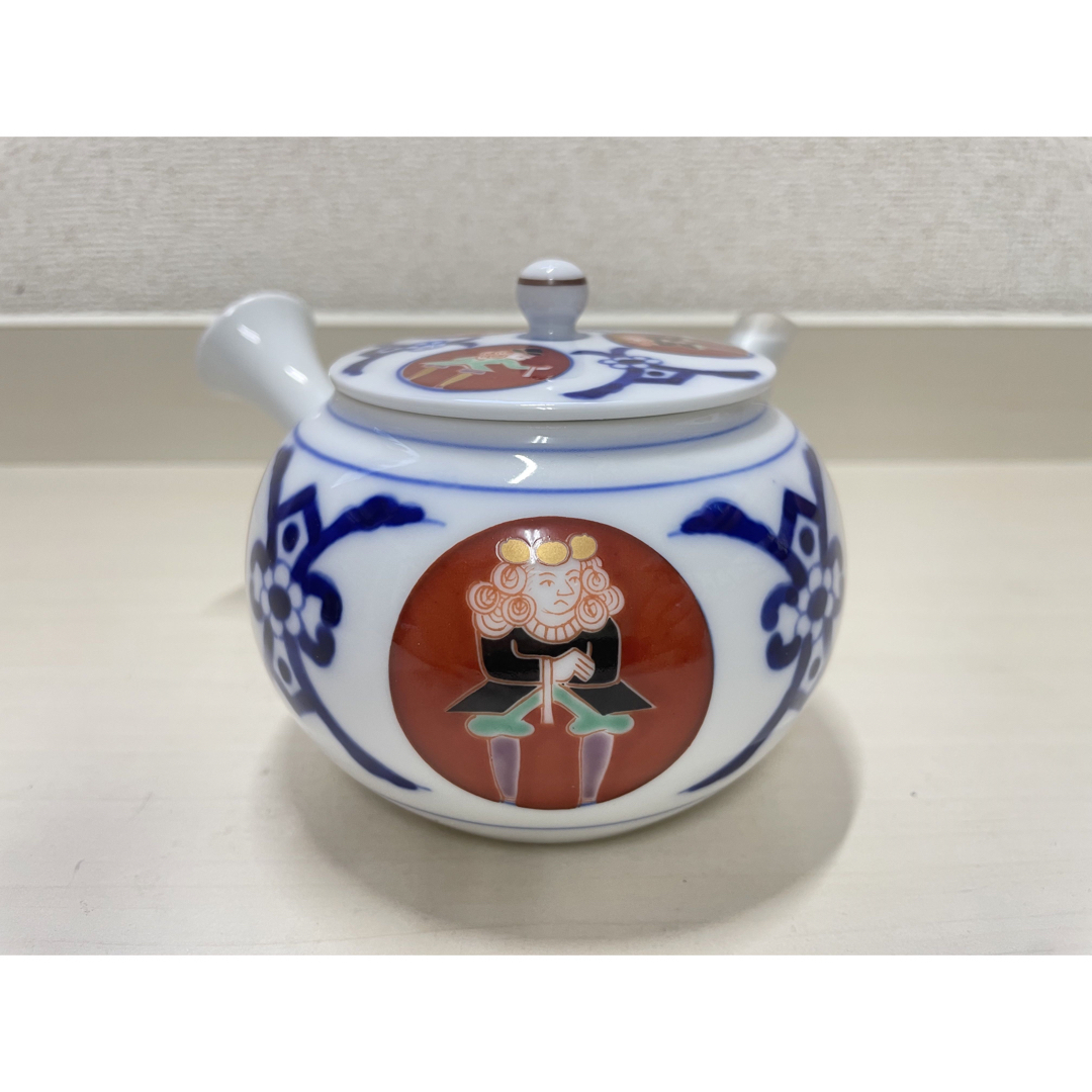 【希少　美品】深川製磁　異人絵　茶器セット　湯呑み5客